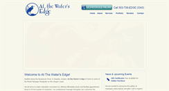 Desktop Screenshot of massagewatersedge.com